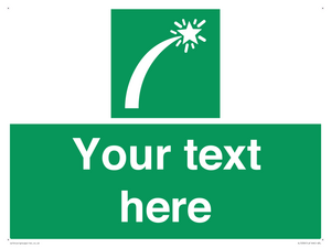 Custom sign safe condition Survival craft distress signal